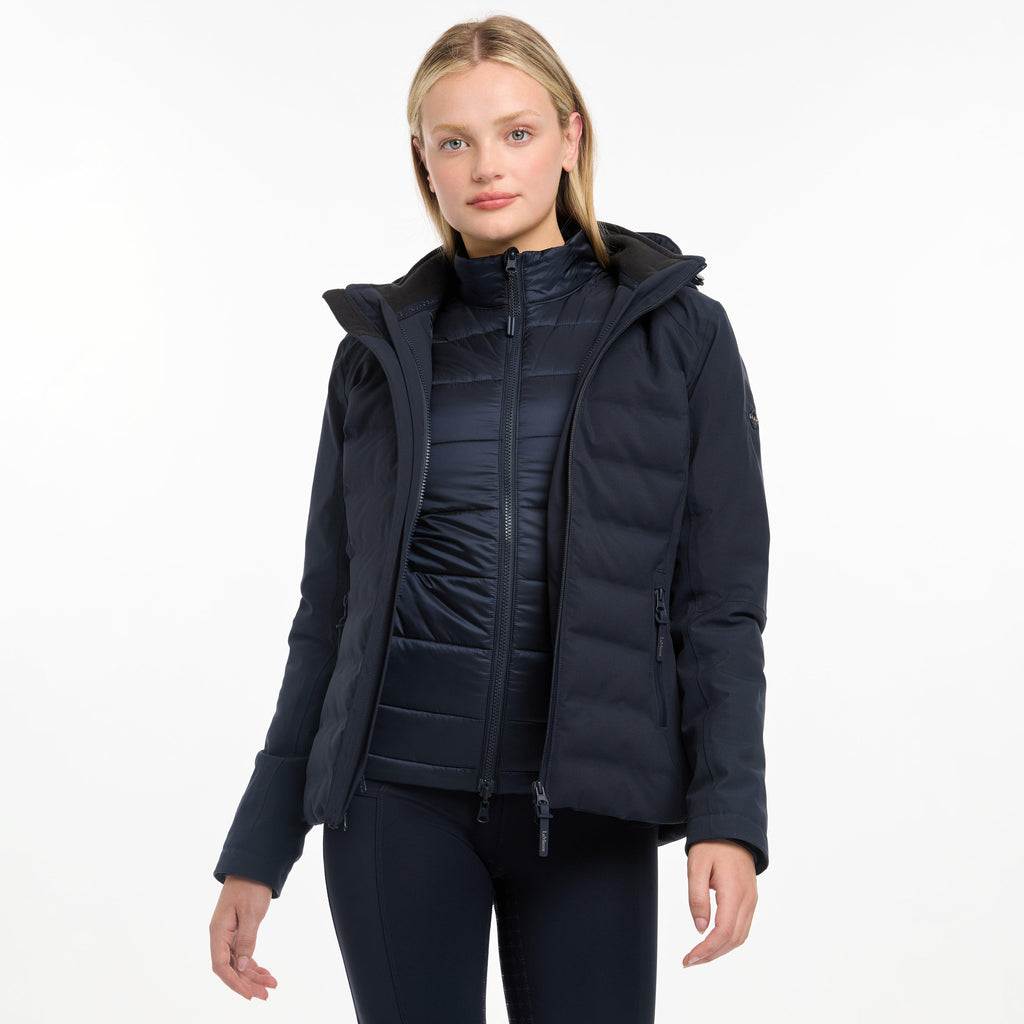Womens Brooke Waterproof Hybrid Jacket Navy