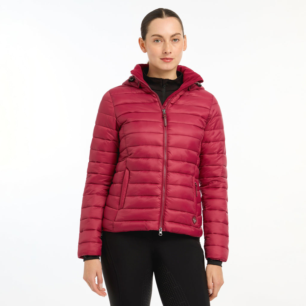 Womens Tilly Hooded Puffer Jacket Ember