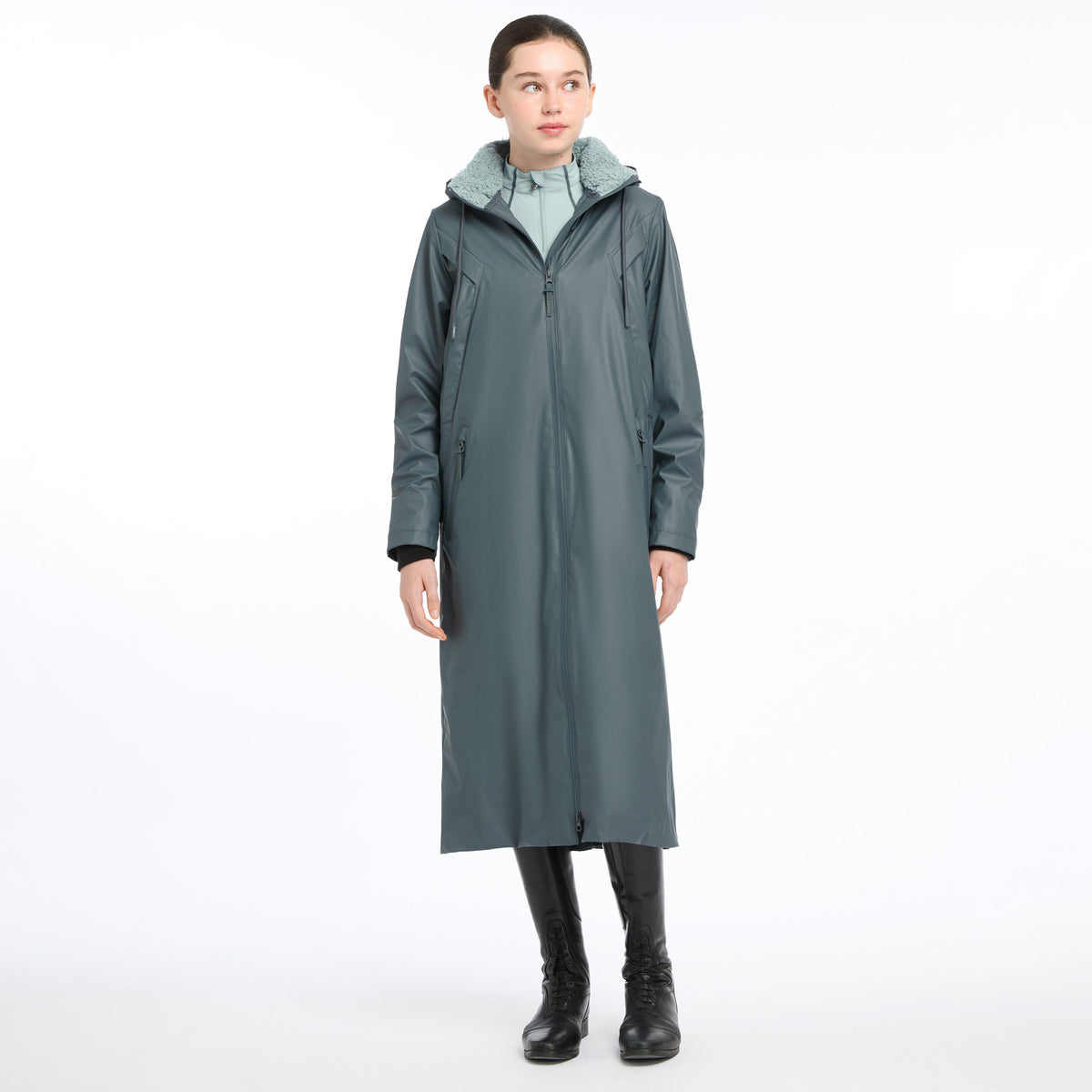 Young Rider All Elements Coat Petrol