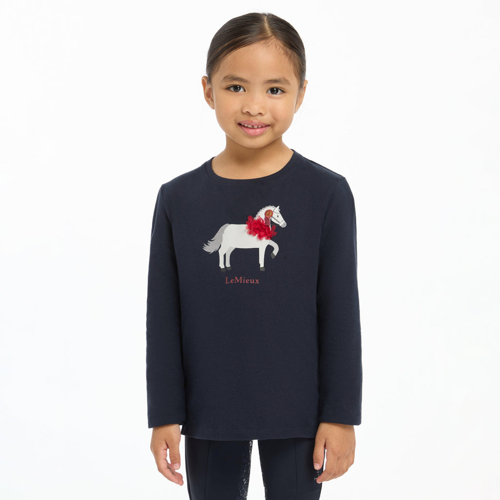 Kids Mini Jessie Long Sleeve Top Navy
