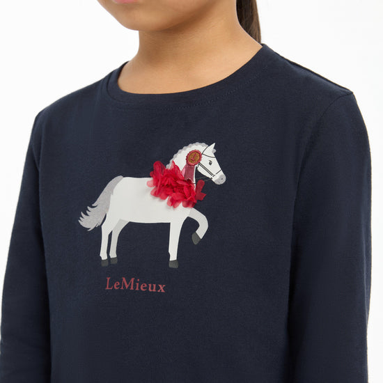 Kids Mini Jessie Long Sleeve Top Navy