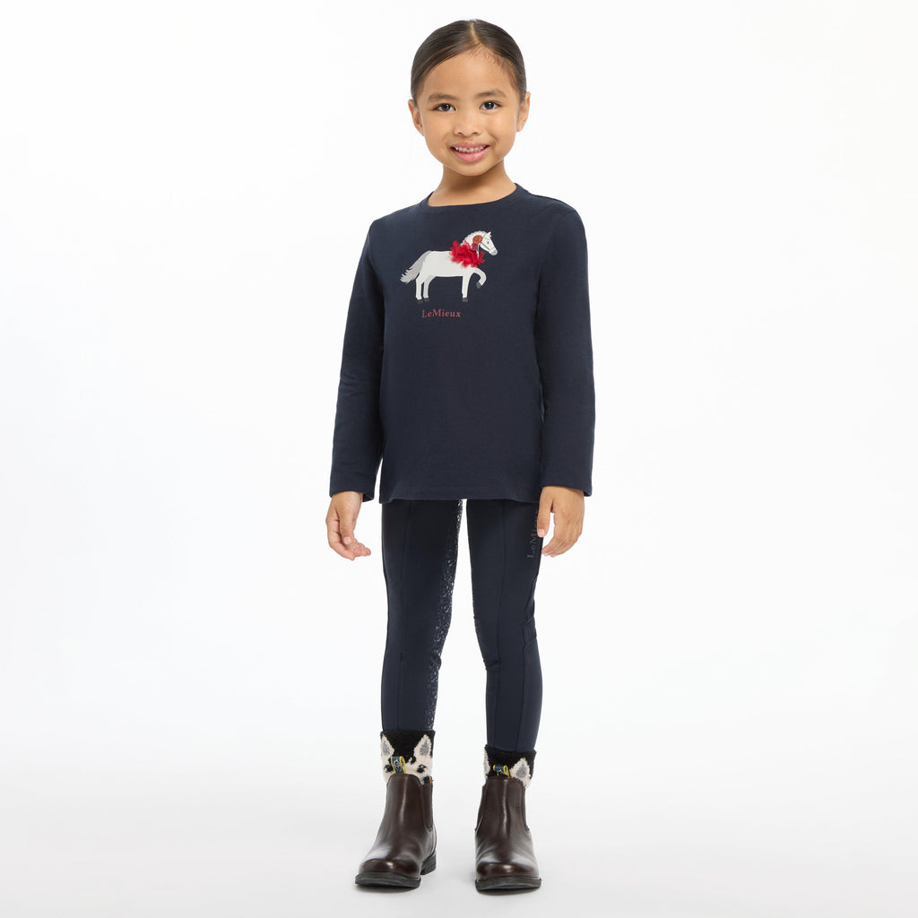 Kids Mini Jessie Long Sleeve Top Navy