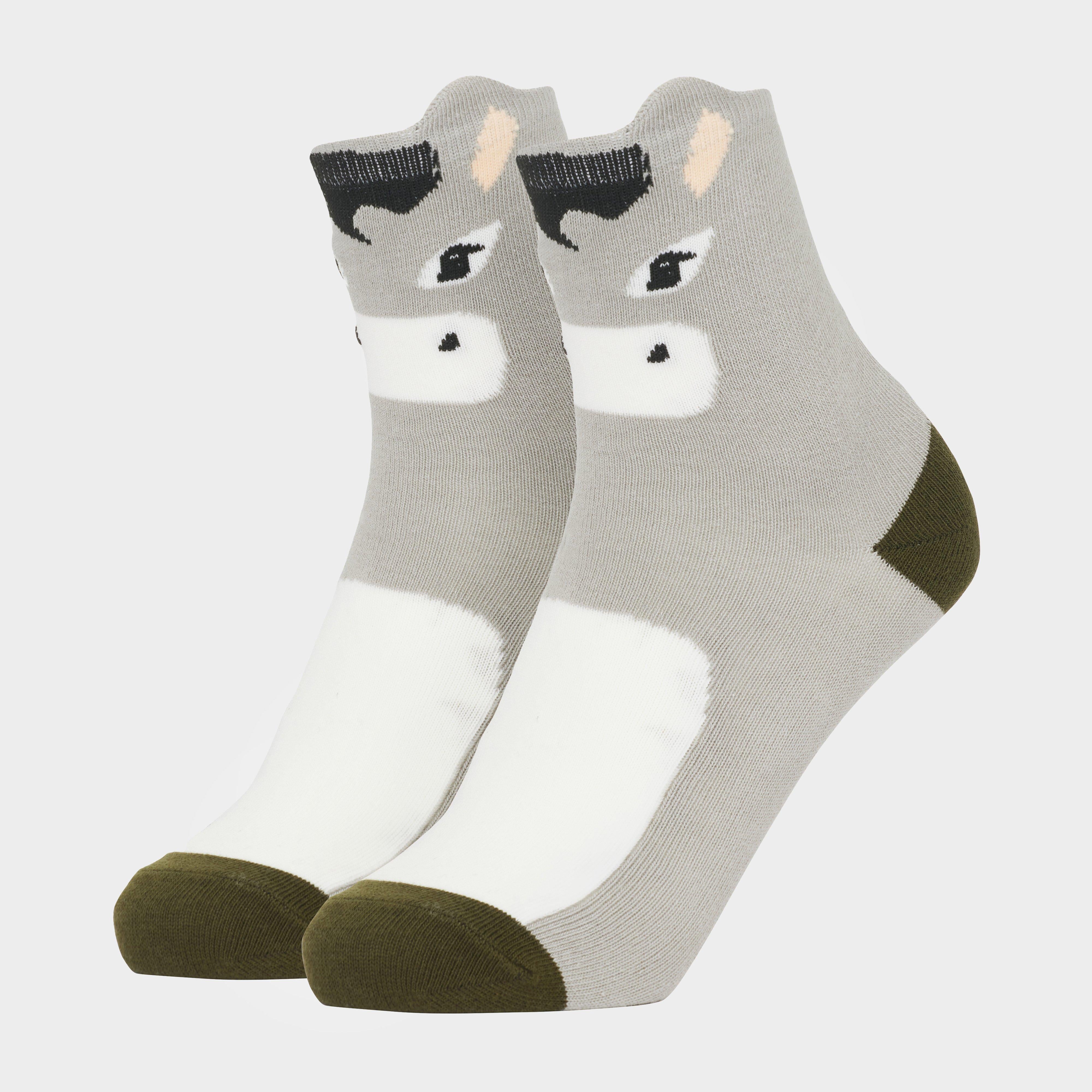 Kids Mini Character Socks 2 Pack Donkey