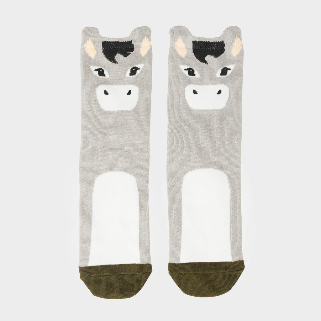 Kids Mini Character Socks 2 Pack Donkey