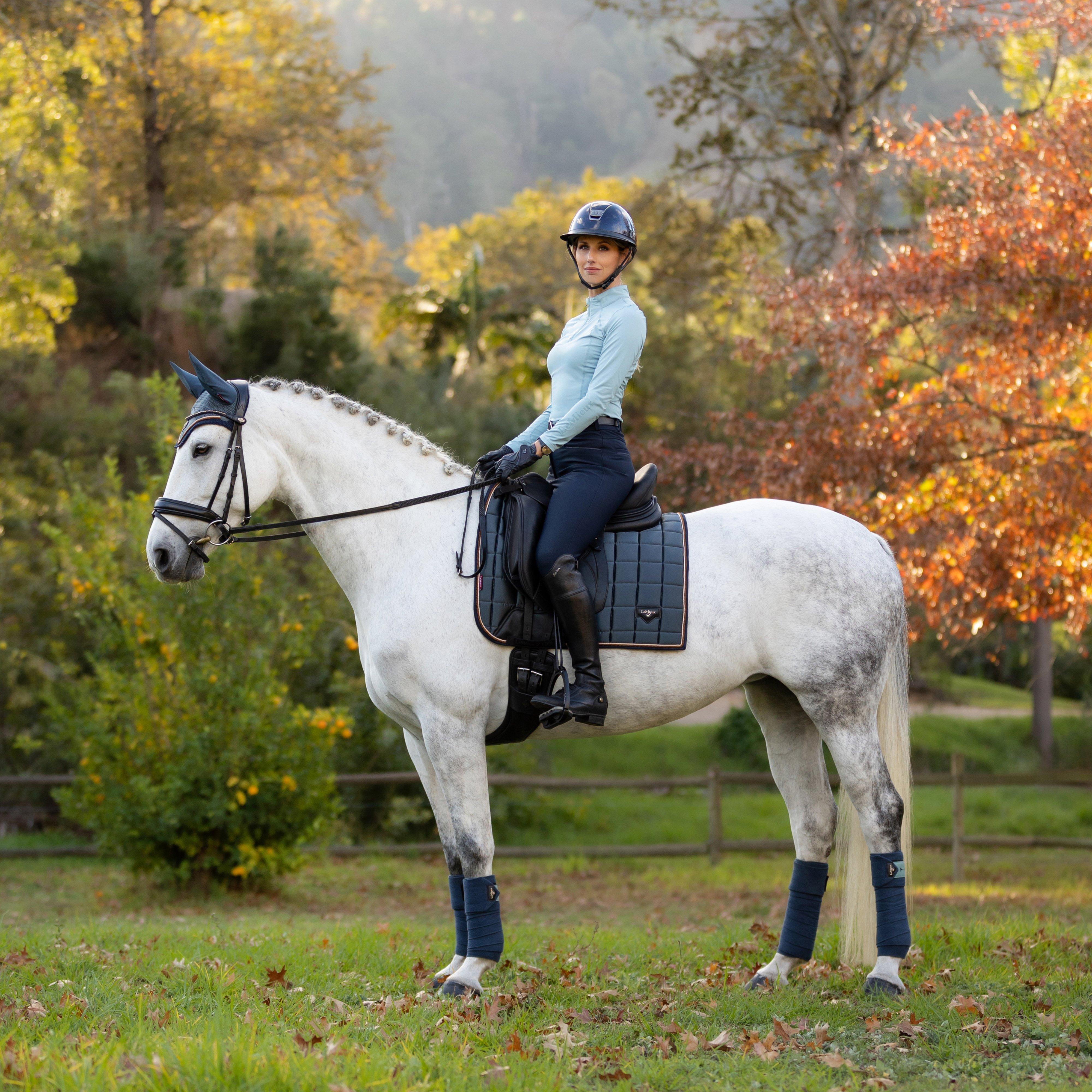 Loire Classic Dressage Square Saddle Pad Petrol