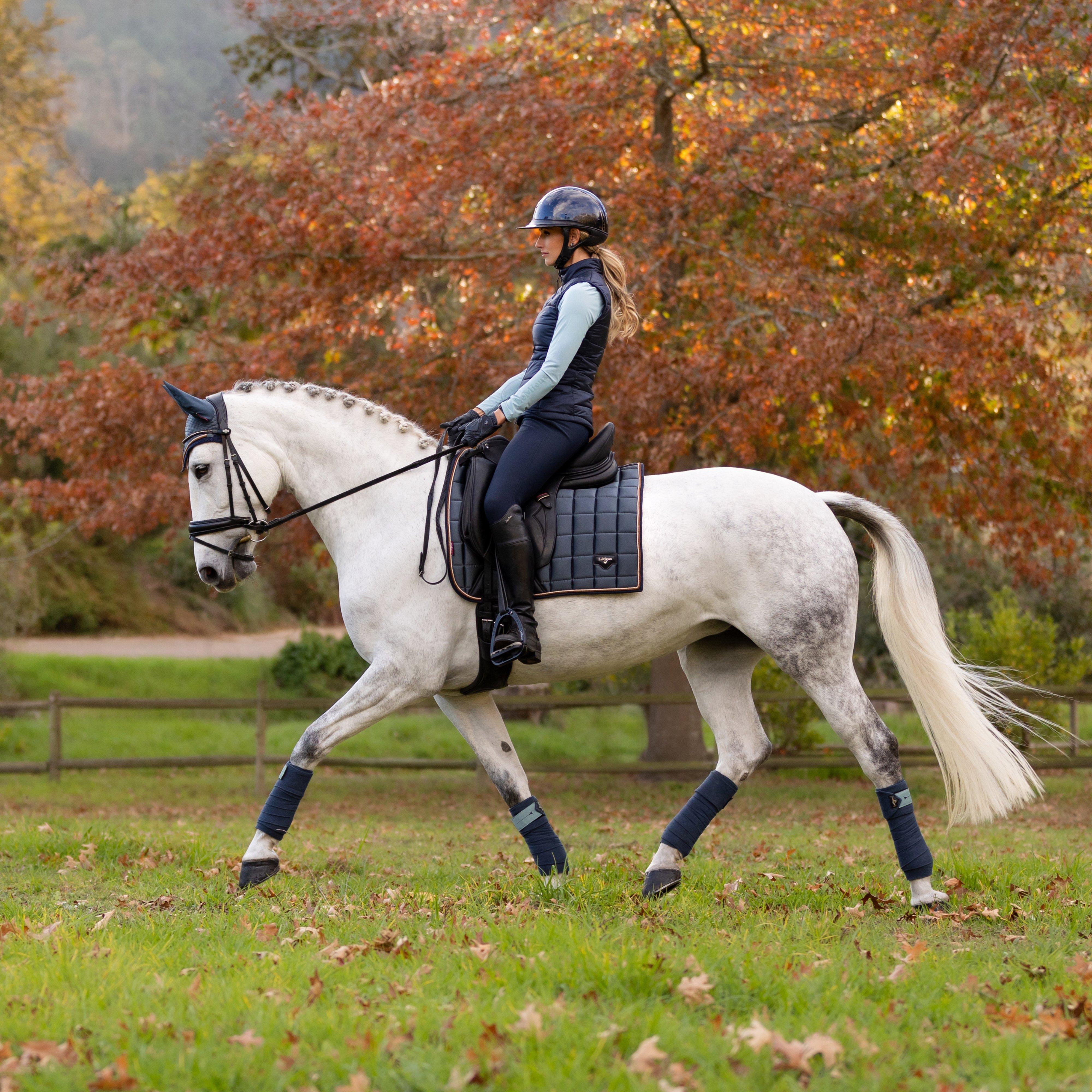 Loire Classic Dressage Square Saddle Pad Petrol