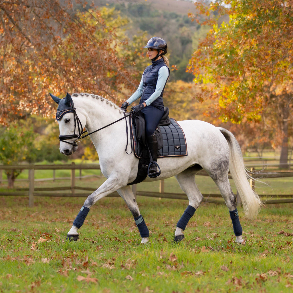 Loire Classic Dressage Square Saddle Pad Petrol