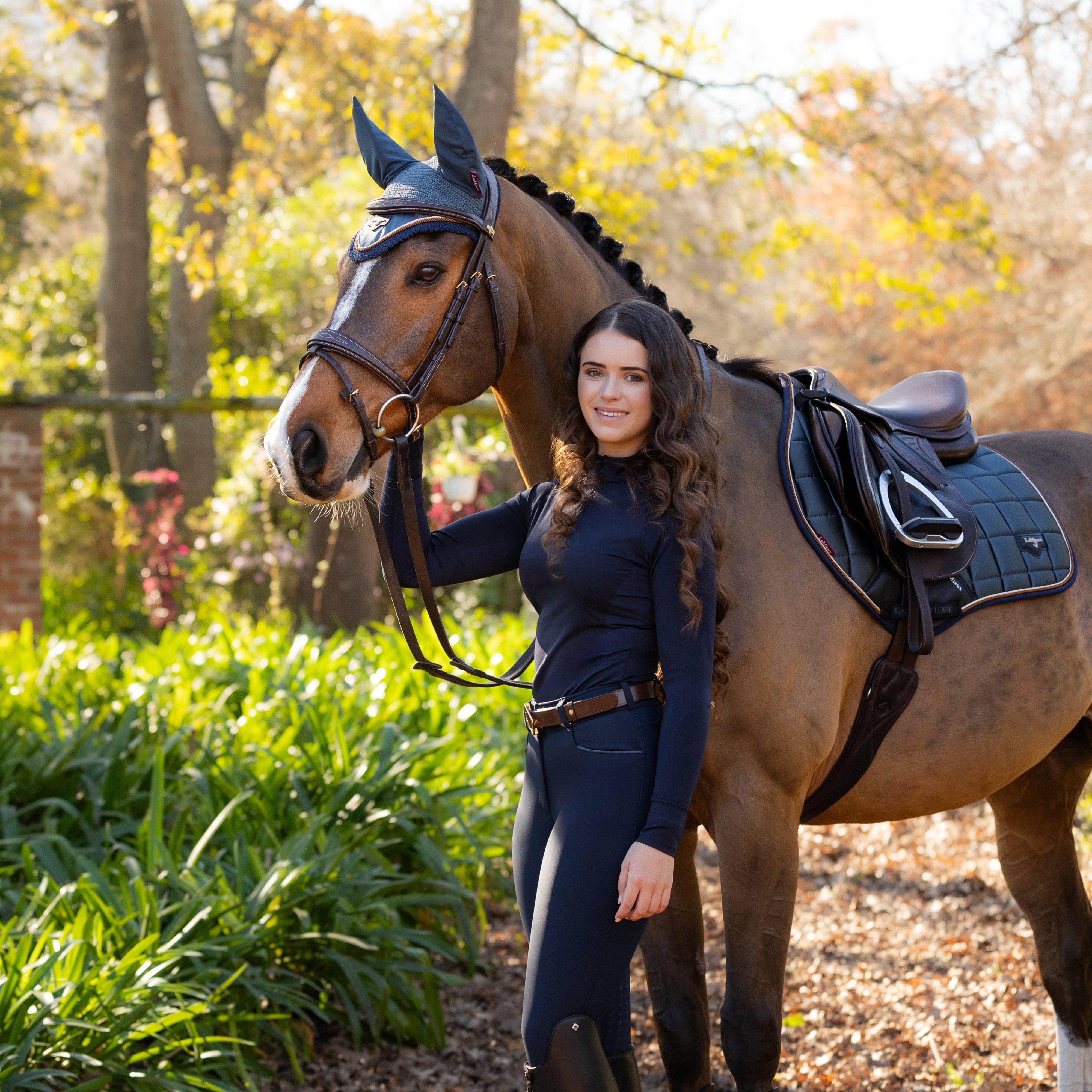 Loire Classic Close Contact Square Saddle Pad Petrol
