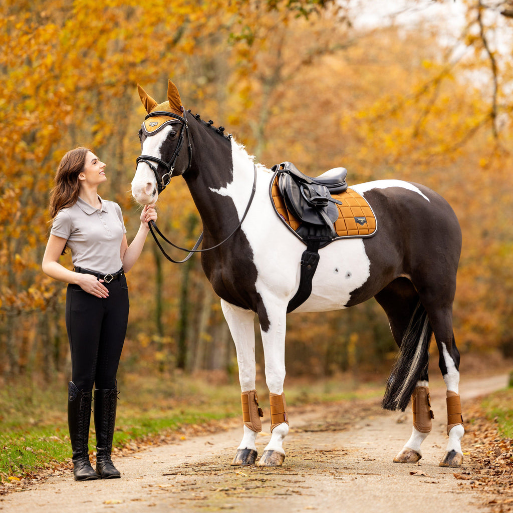Loire Classic Close Contact Square Saddle Pad Ginger