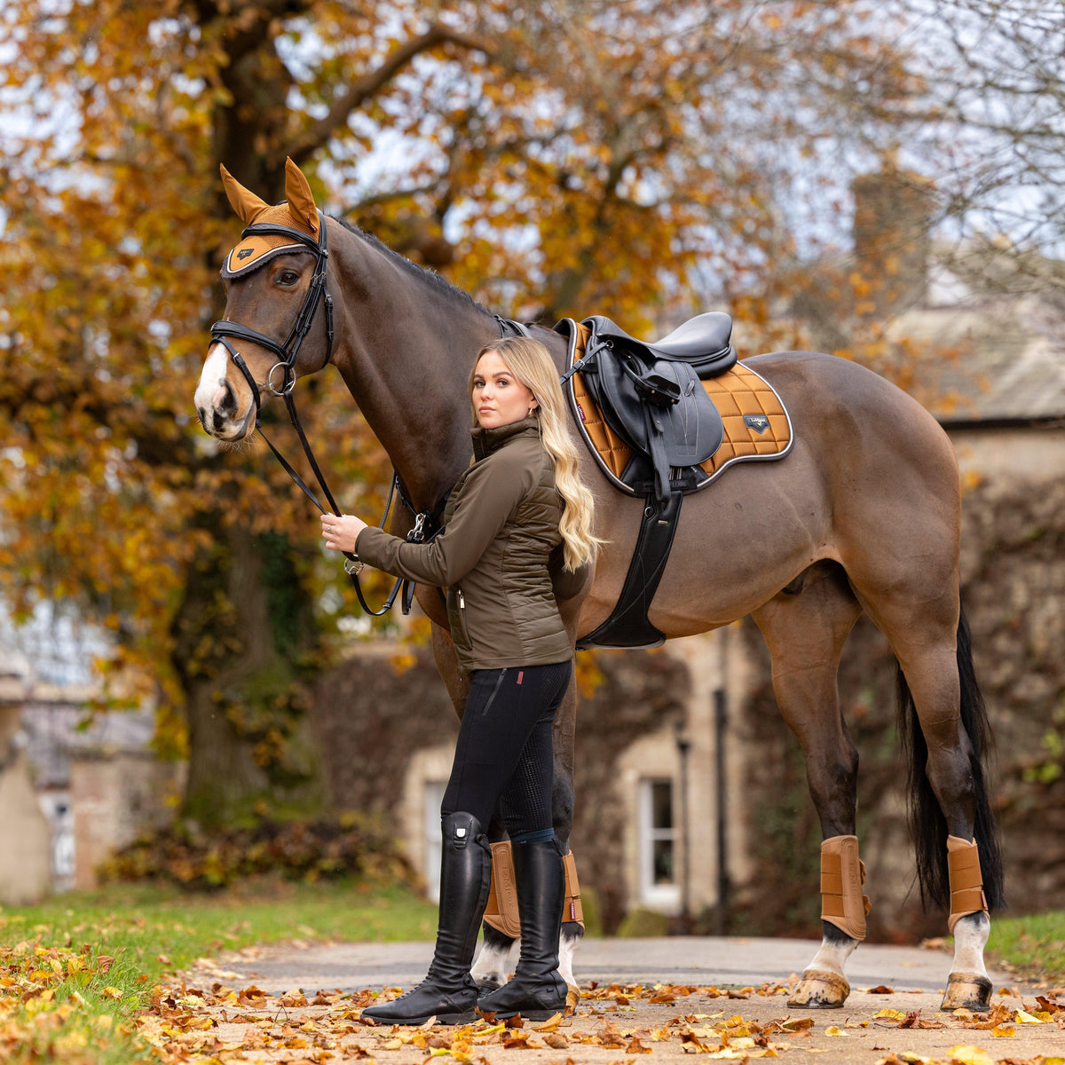 Loire Classic GP Square Saddle Pad Ginger