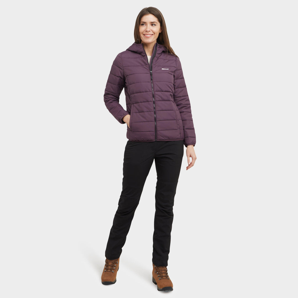 Womens Helfa Insulated Quilted Jacket Deep Plum