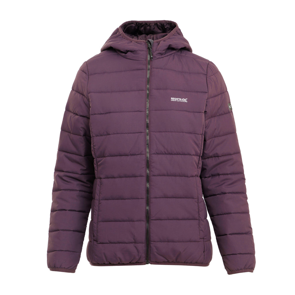 Womens Helfa Insulated Quilted Jacket Deep Plum