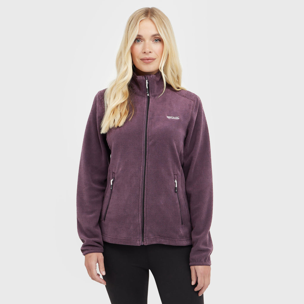 Womens Floreo IV Full Zip Fleece Deep Plum