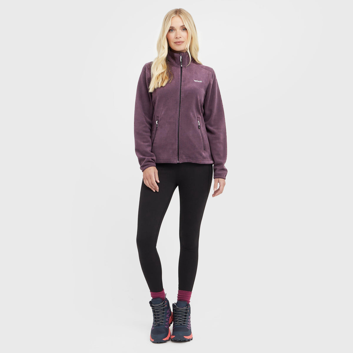 Womens Floreo IV Full Zip Fleece Deep Plum