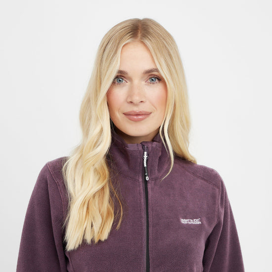 Womens Floreo IV Full Zip Fleece Deep Plum