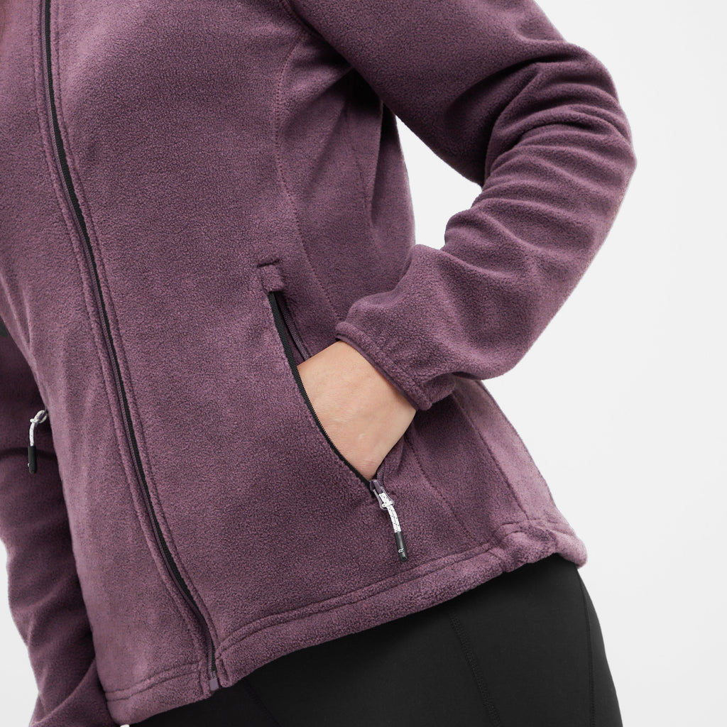 Womens Floreo IV Full Zip Fleece Deep Plum