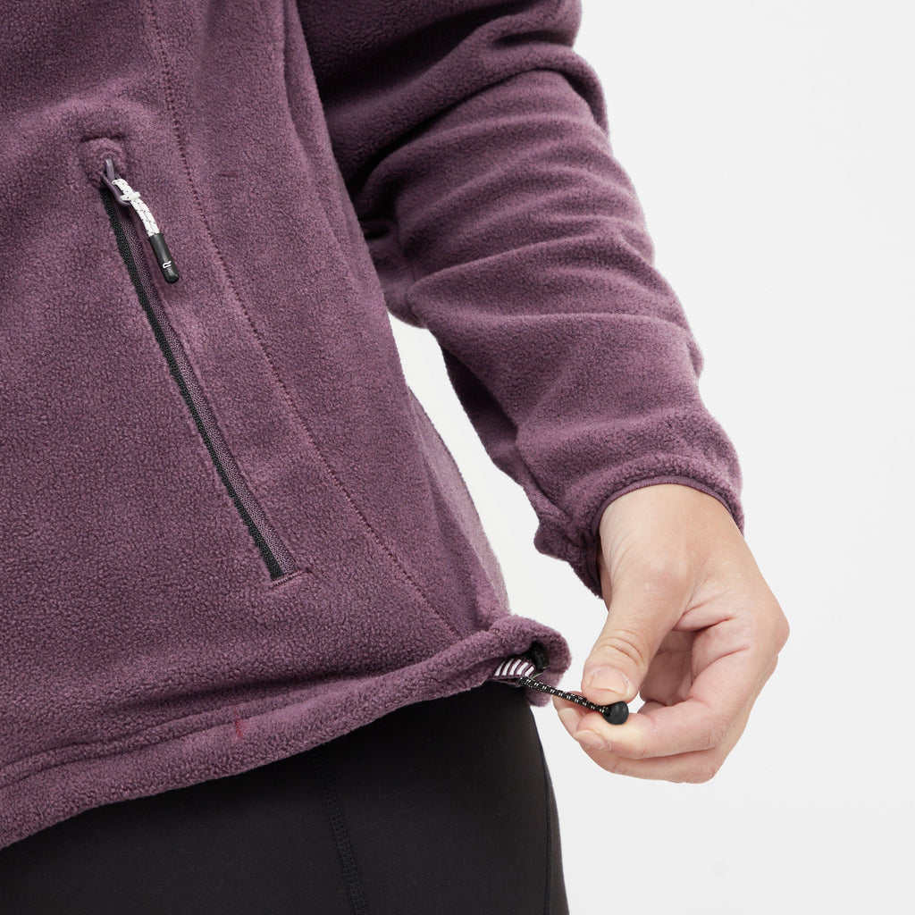 Womens Floreo IV Full Zip Fleece Deep Plum