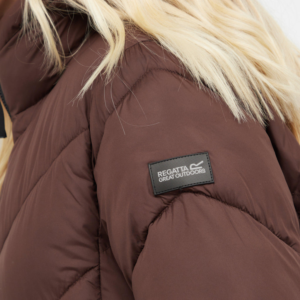Womens Andia II Quilted Jacket Bueno Brown