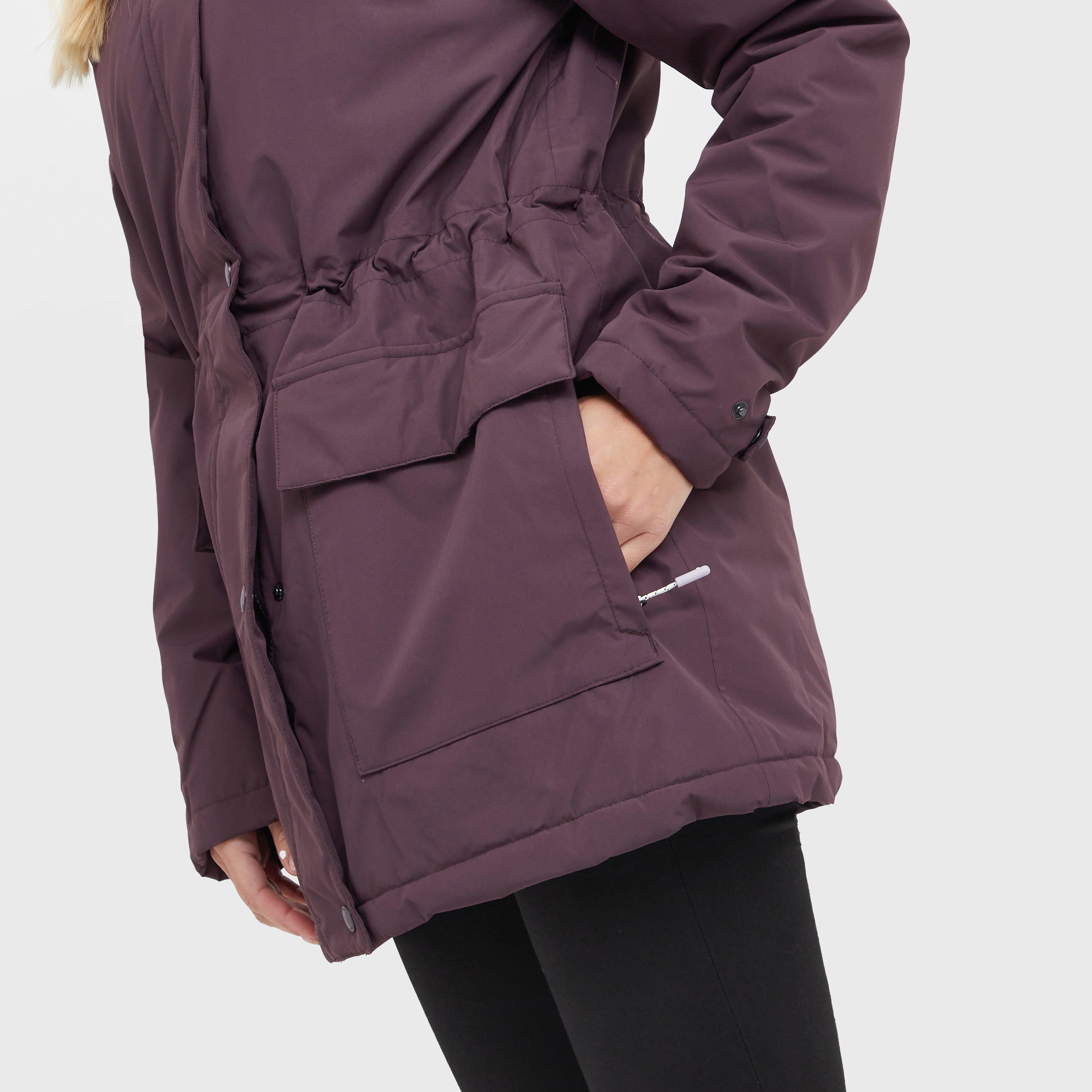 Womens Mireya Waterproof Insulated Jacket Deep Plum Spot Print