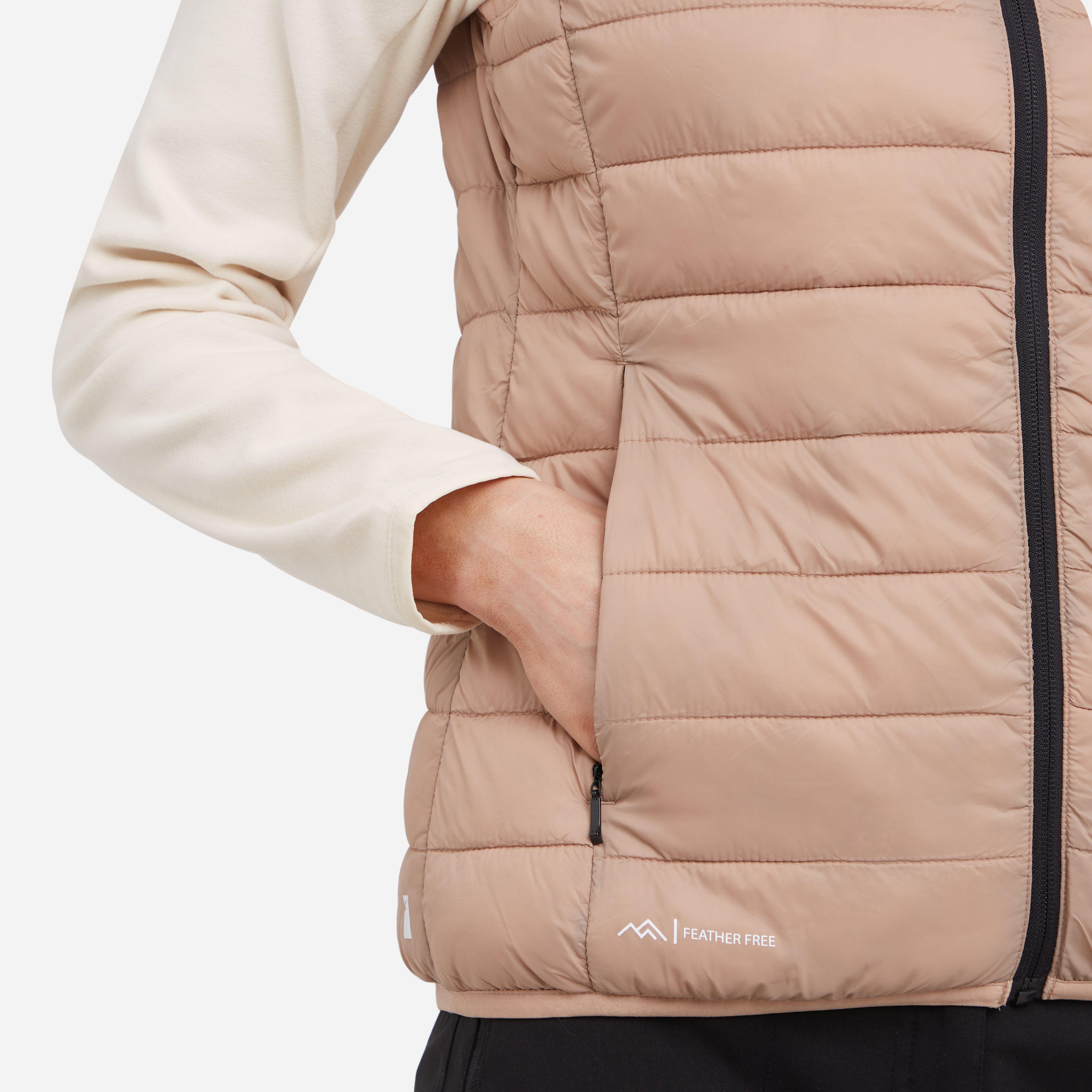 Womens Marizion Baffled Gilet Warm Taupe