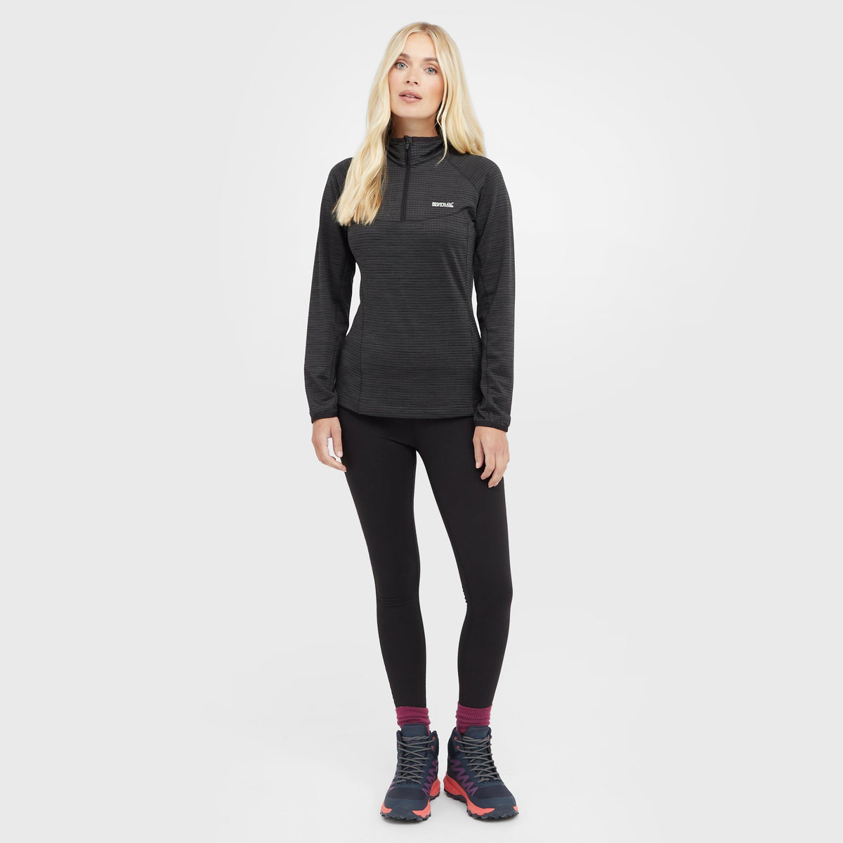 Womens Yonder II Half Zip Fleece Black