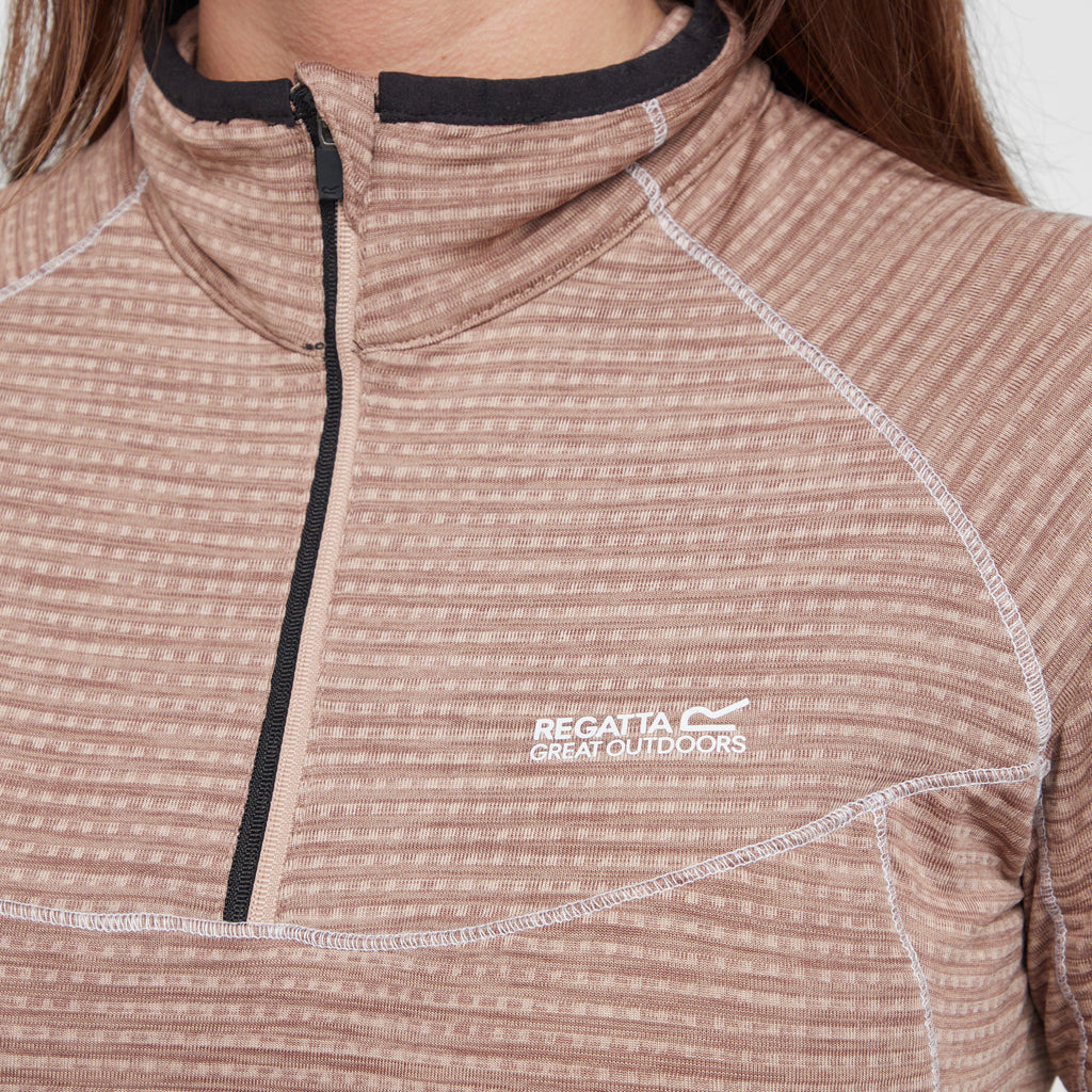 Womens Yonder II Half Zip Fleece Warm Taupe