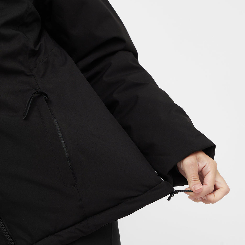 Womens Reeah Waterproof Insulated Jacket Black Warm Taupe