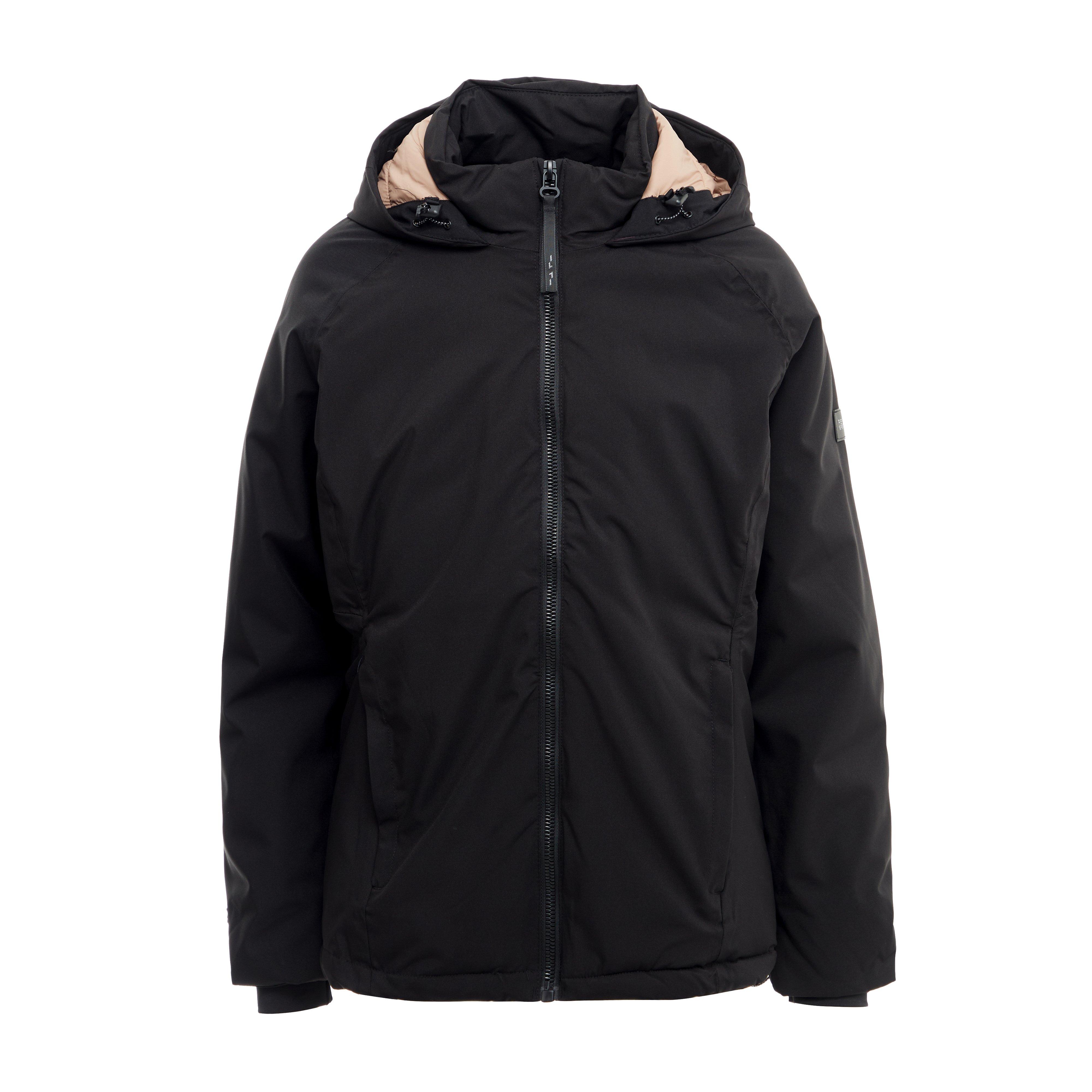 Womens Reeah Waterproof Insulated Jacket Black Warm Taupe