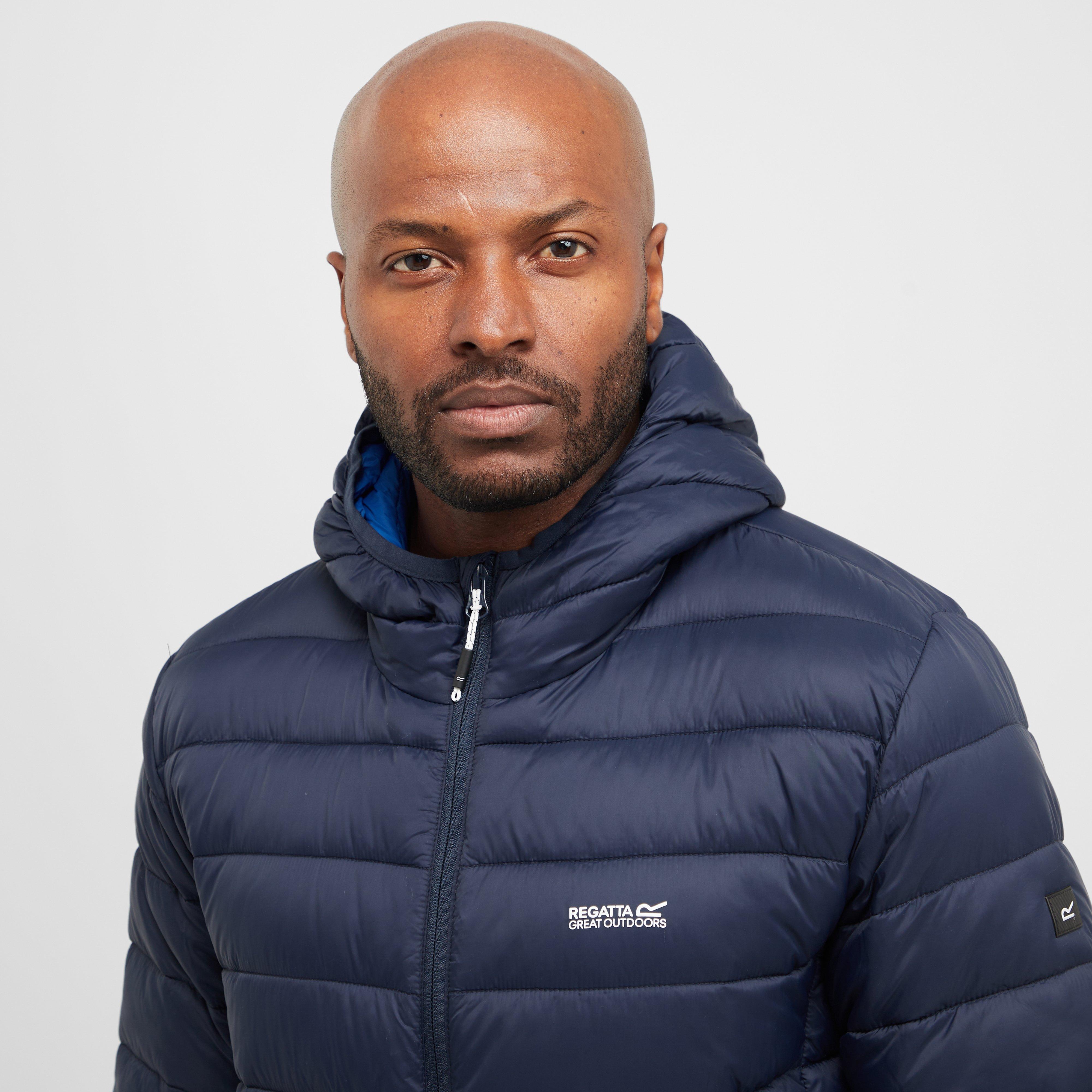 Mens Hooded Marizion Baffled Jacket Navy Olympian Blue