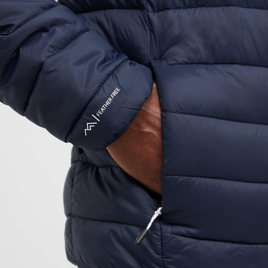 Mens Hooded Marizion Baffled Jacket Navy Olympian Blue