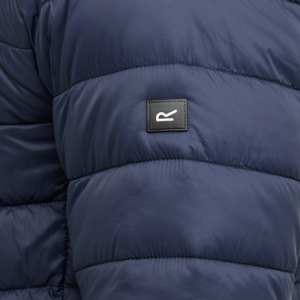 Mens Hooded Marizion Baffled Jacket Navy Olympian Blue