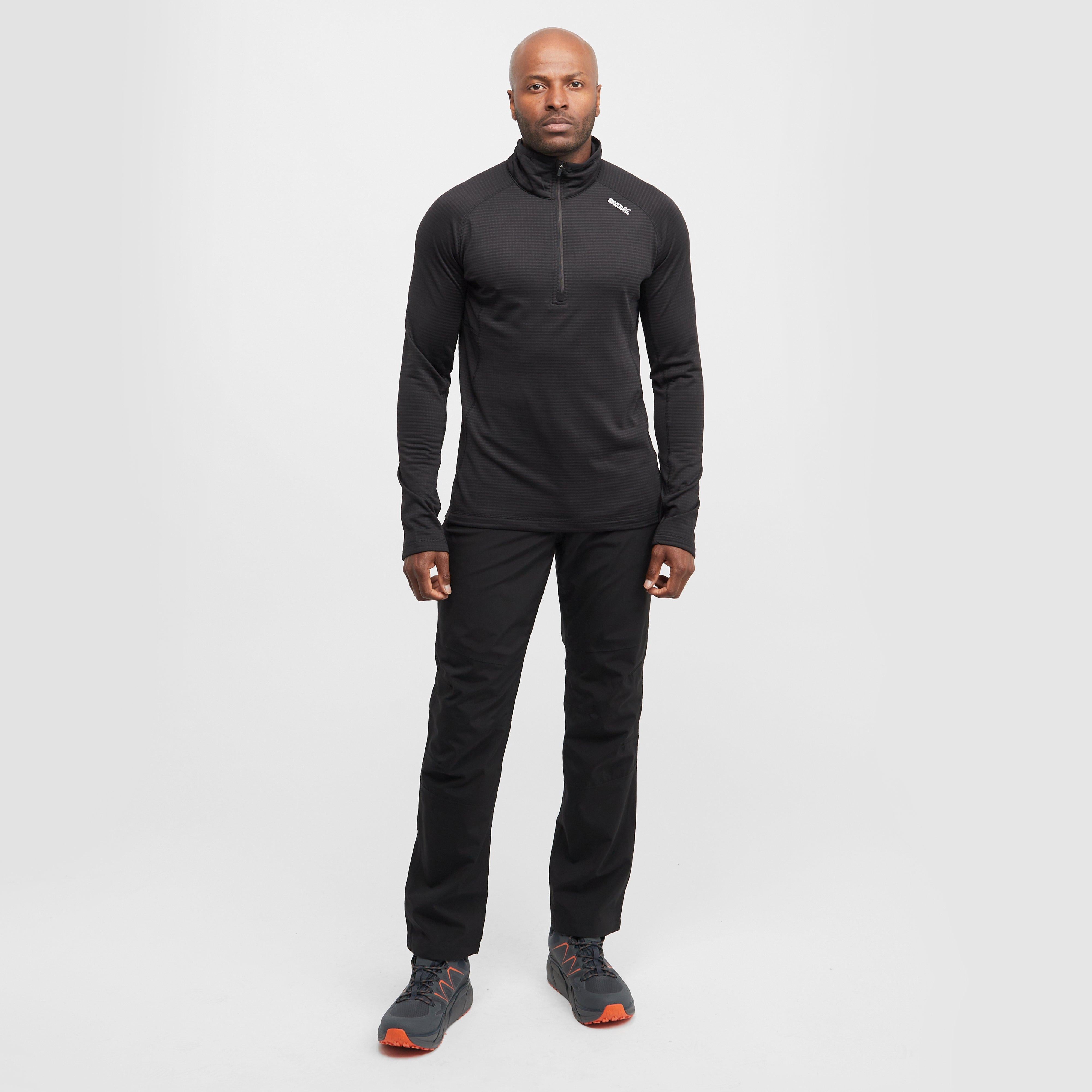 Mens Yonder II Half Zip Fleece Black