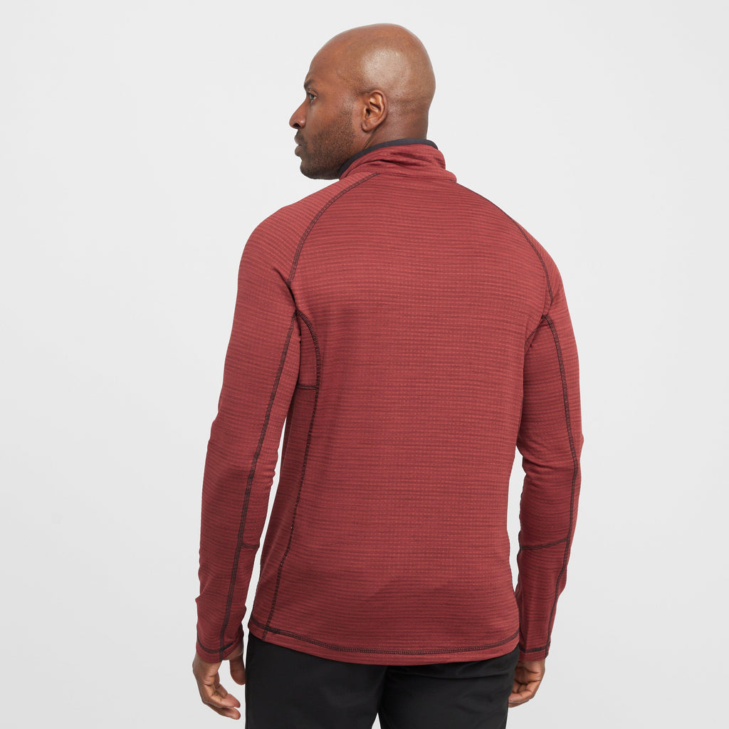 Mens Yonder II Half Zip Fleece Red