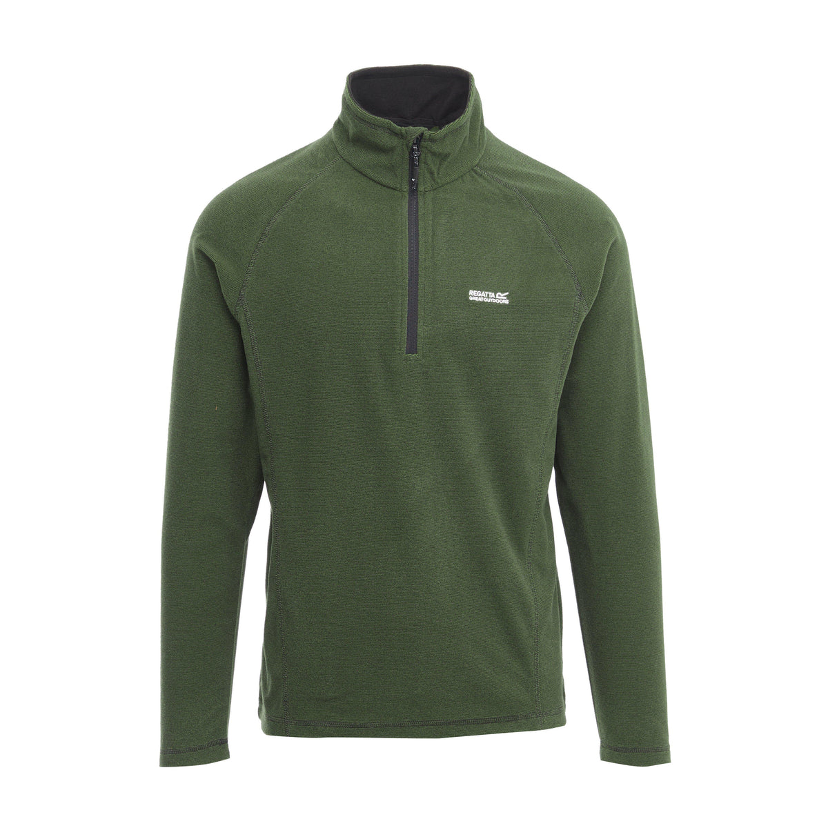 Mens Montes Lightweight Half Zip Fleece Nephrite Green Black