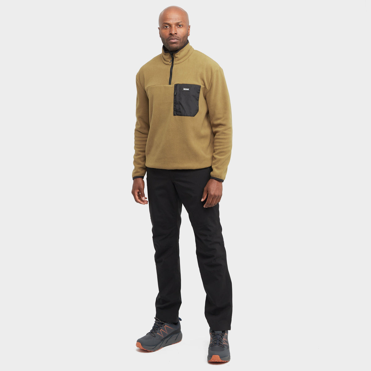 Mens Frankie Half Zip Fleece Cumin