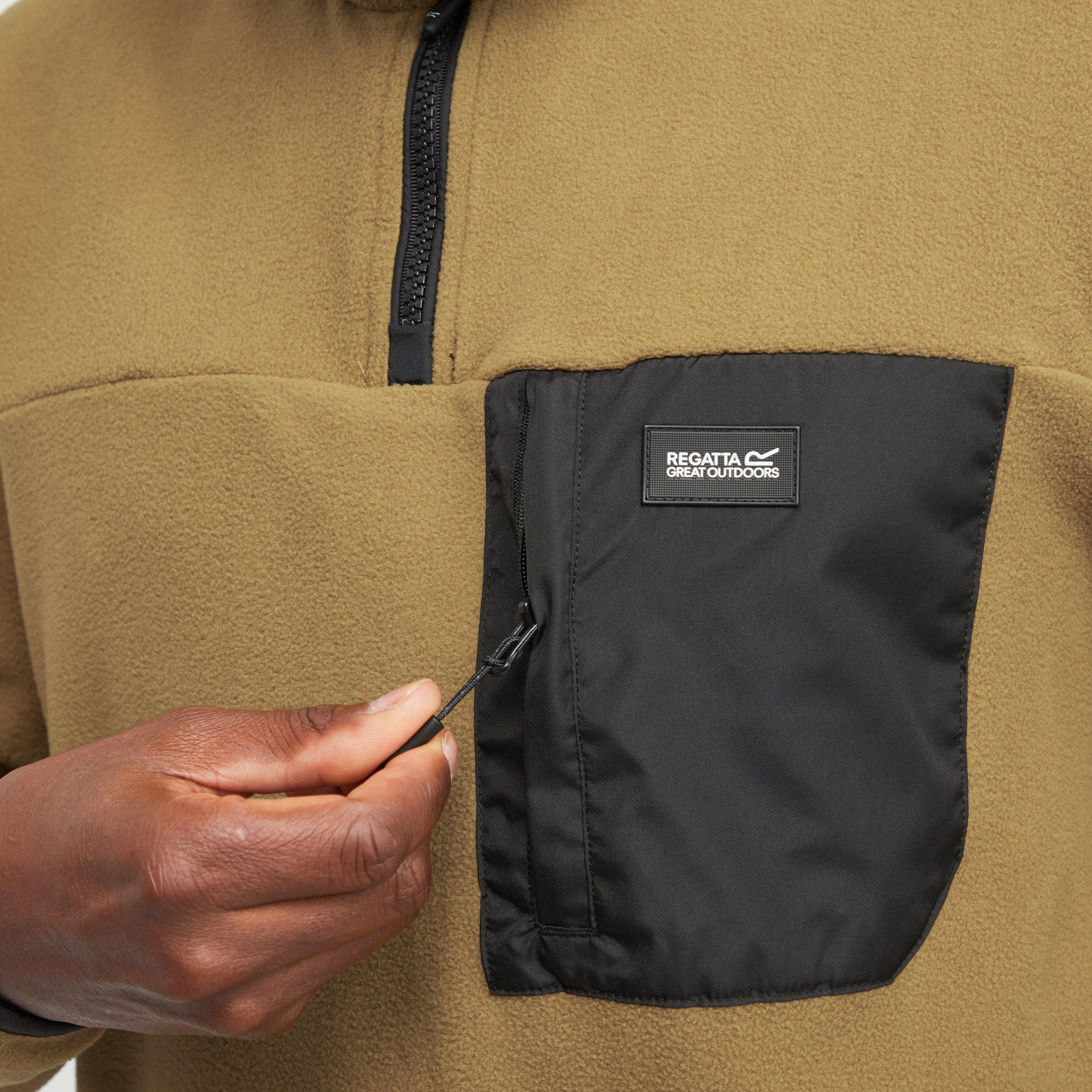 Mens Frankie Half Zip Fleece Cumin