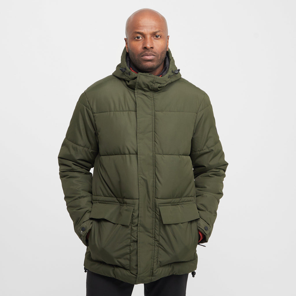 Mens Falkner Baffles Jacket Dark Khaki