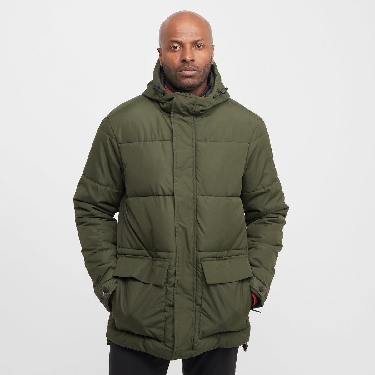 Mens Falkner Baffles Jacket Dark Khaki