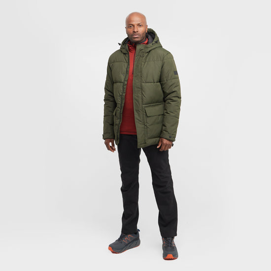 Mens Falkner Baffles Jacket Dark Khaki