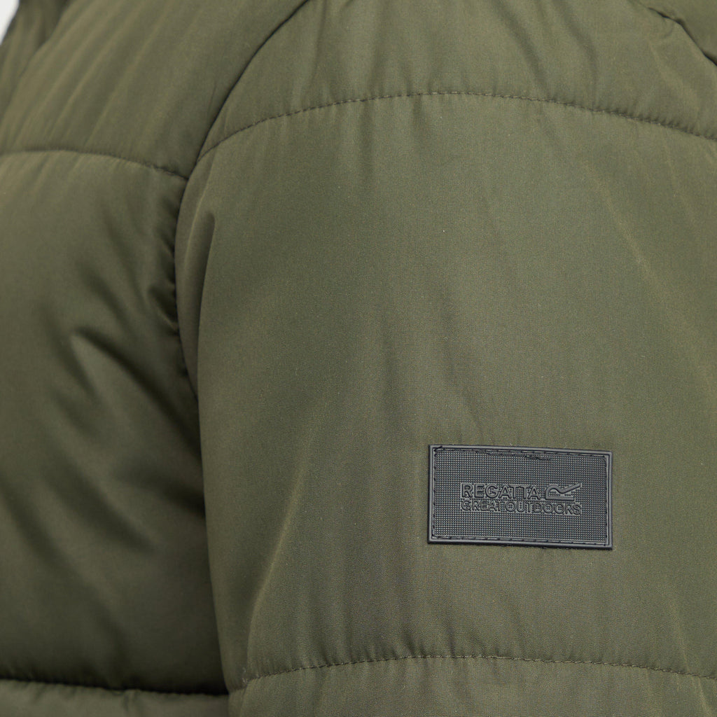 Mens Falkner Baffles Jacket Dark Khaki