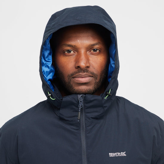 Mens Frelton Waterproof Insulated Jacket Navy Olympian Blue