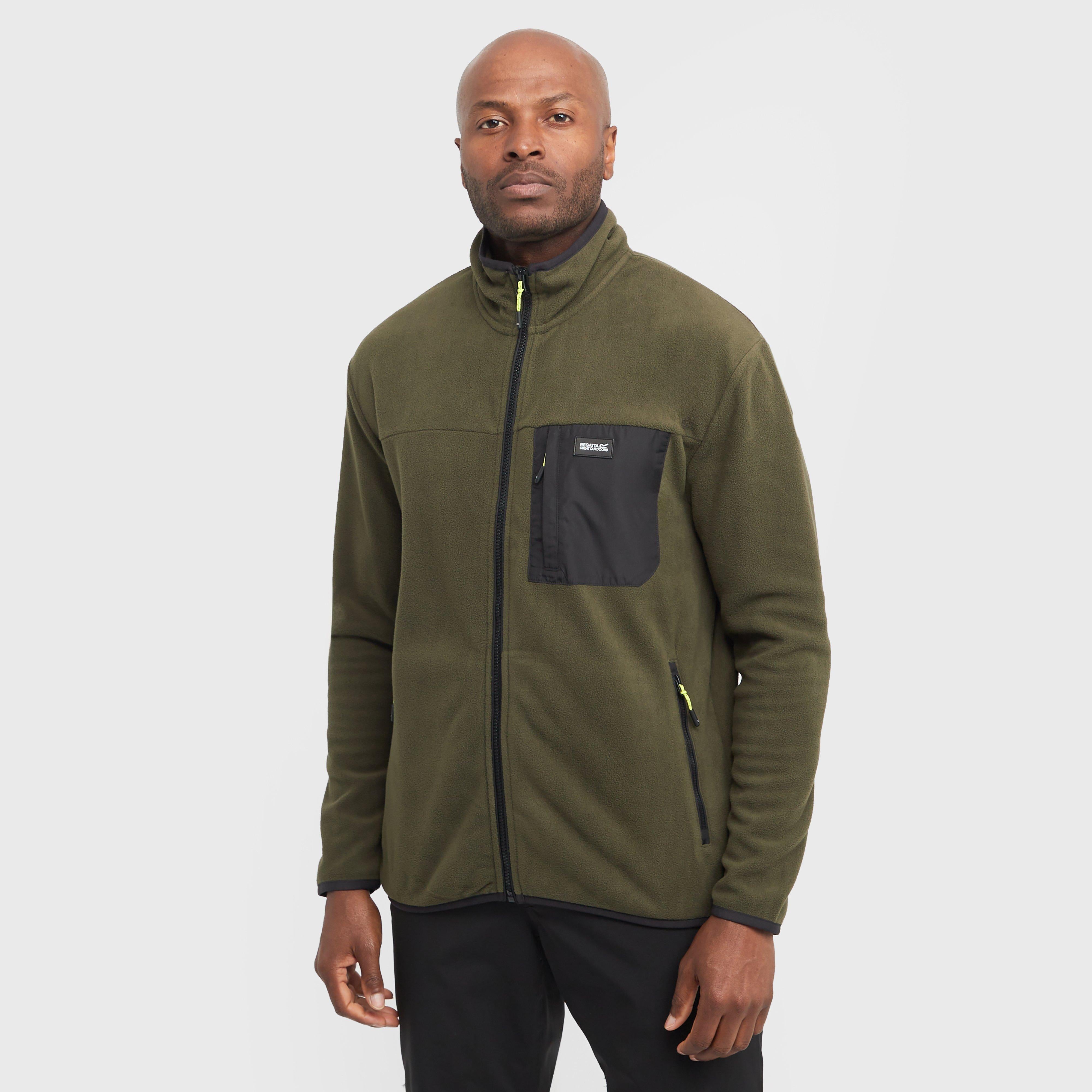Mens Frankie Full Zip Fleece Dark Khaki