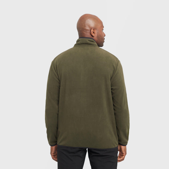 Mens Frankie Full Zip Fleece Dark Khaki