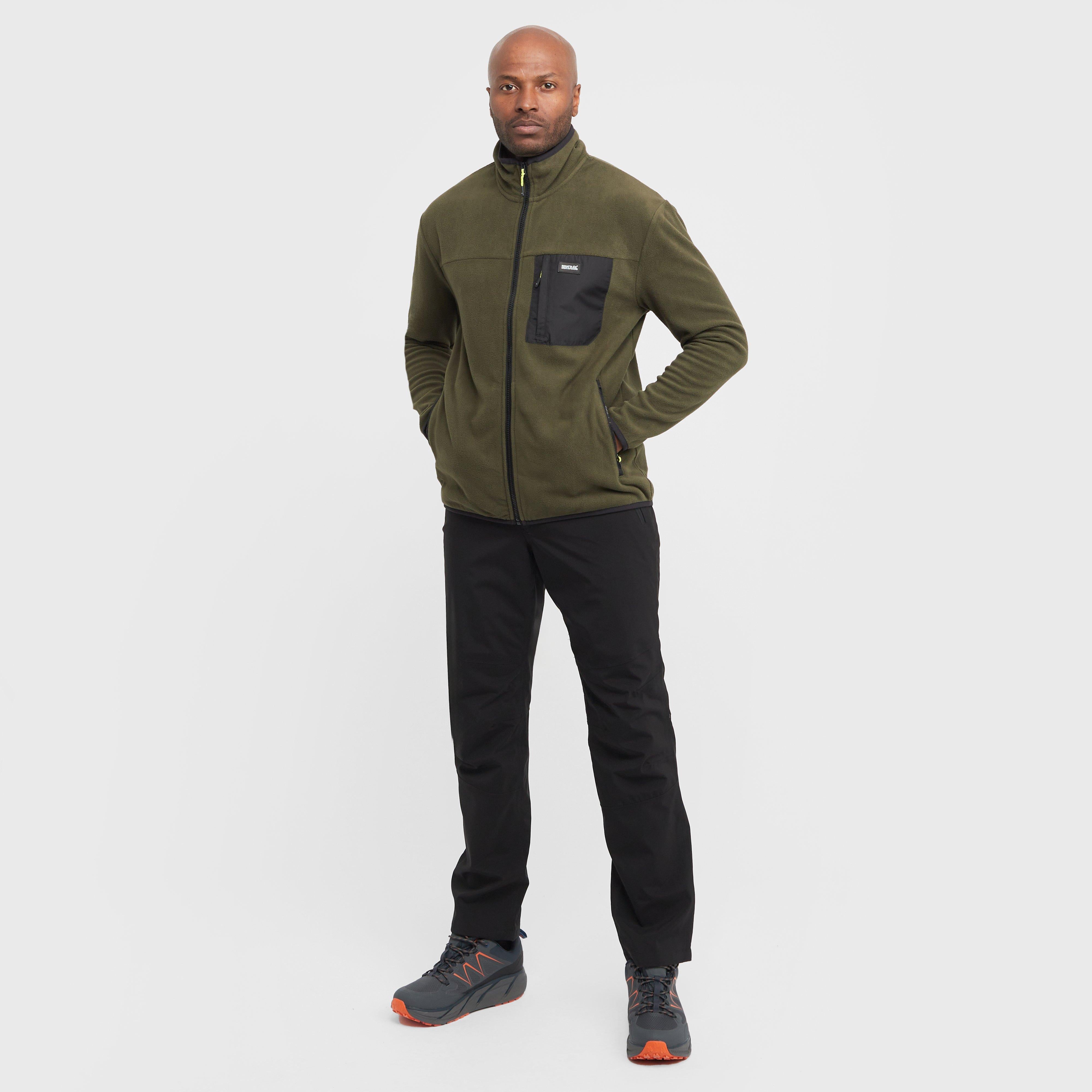 Mens Frankie Full Zip Fleece Dark Khaki