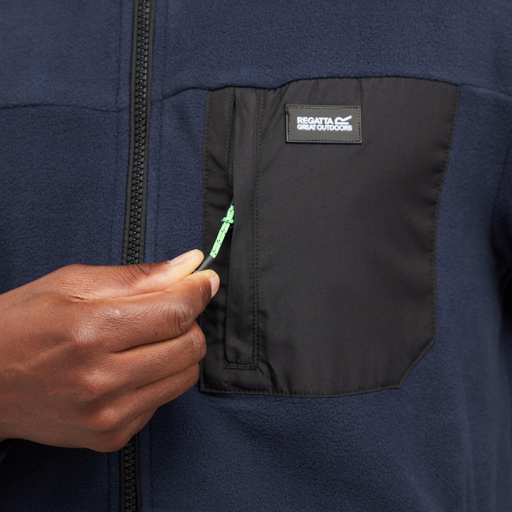 Mens Frankie Full Zip Fleece Navy