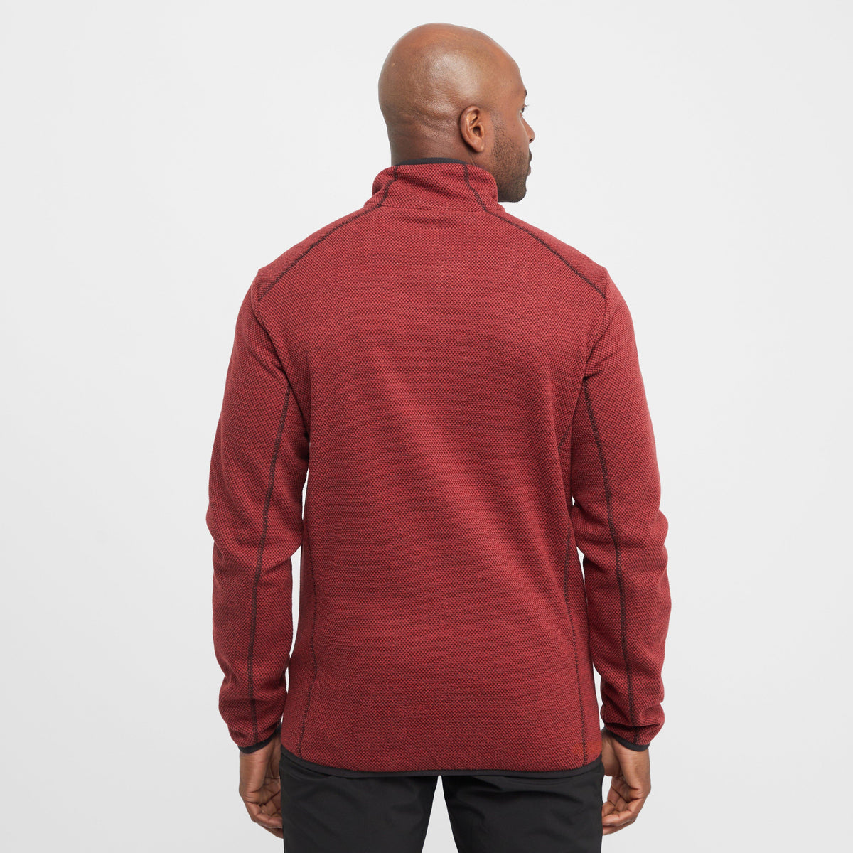 Mens Torrens Full Zip Midweight Fleece Red Ochre