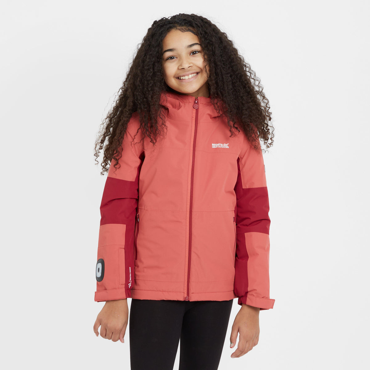 Kids Beamz IV Waterproof Jacket Mineral Red Rumba
