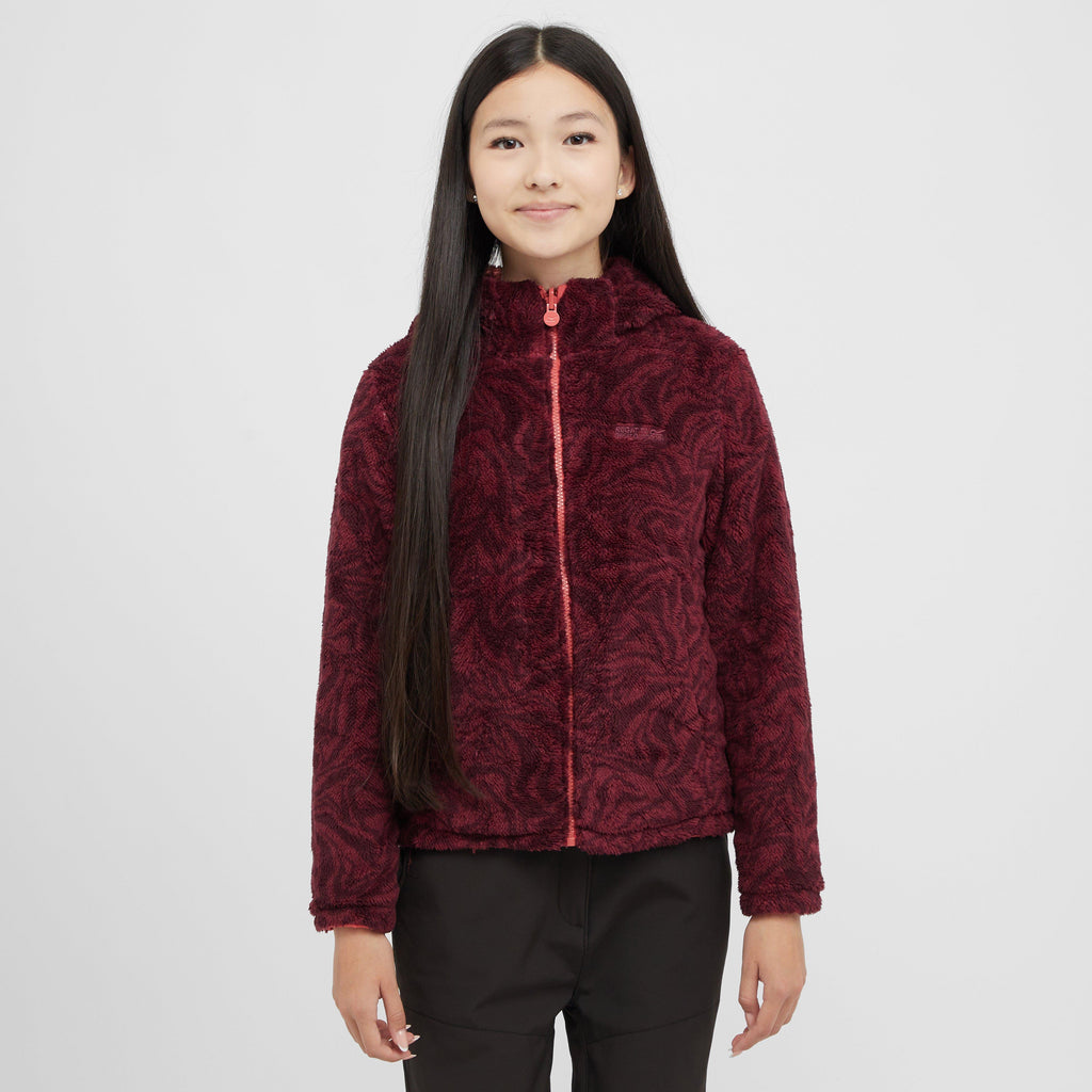 Kids Kyrell Reversible Jacket Mineral Red Burgundy Zebra