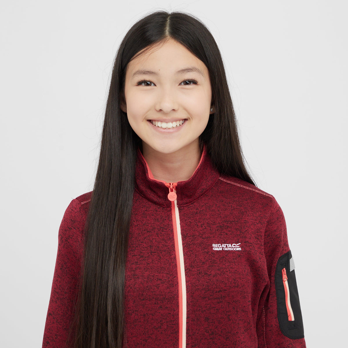 Kids Newhill Fleece Rumba Red Sky