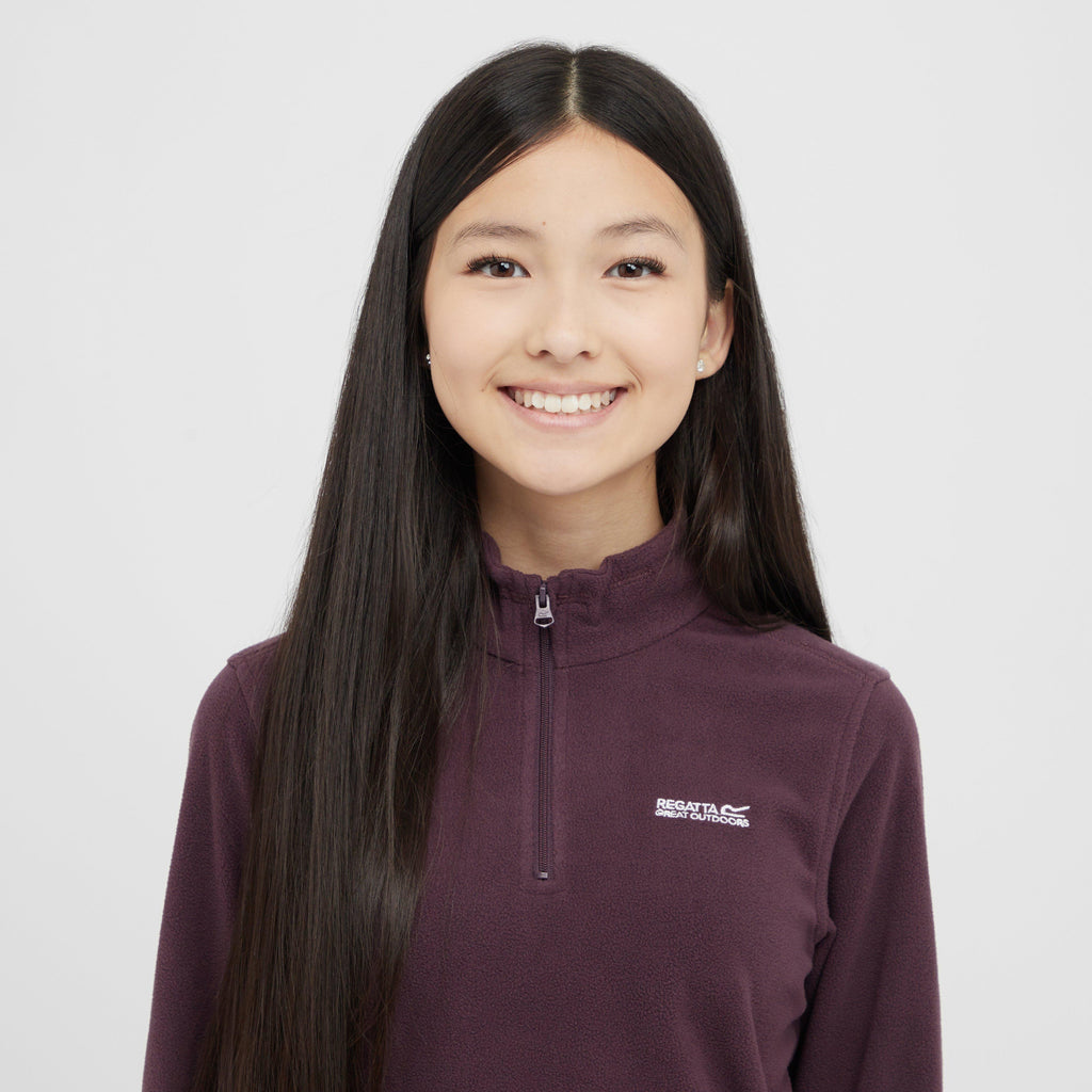 Kids Hot Shot II Half Zip Fleece Deep Plum